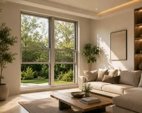 Aluminium Vertical Sliding Windows